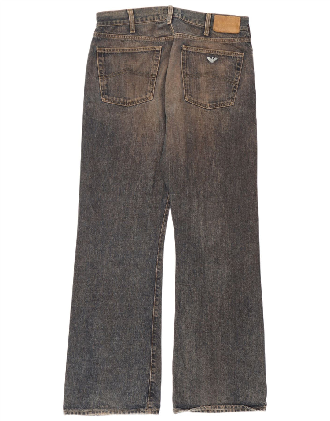 Armani Womens Bootcut Jeans W34 L32 Navy Blue Cotton