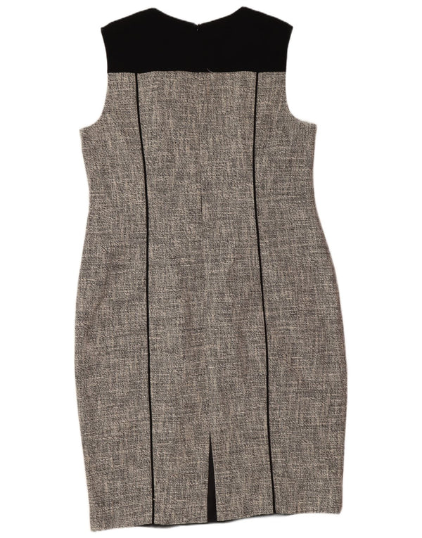 L.K. Bennett Womens Sleeveless Sheath Dress UK 18 XL Grå Colourblock
