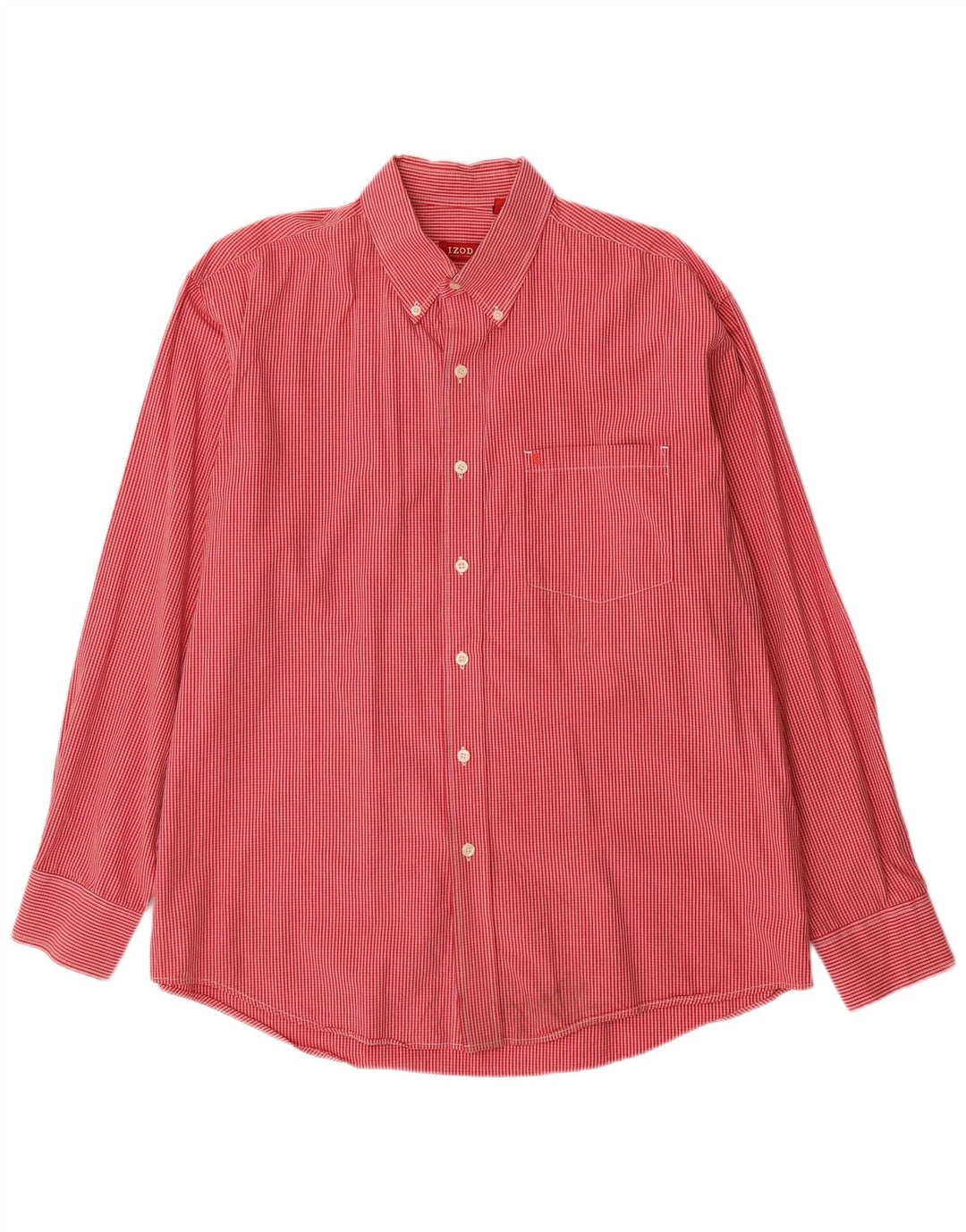 Camicia da uomo IZOD in cotone a quadri rossi grandi