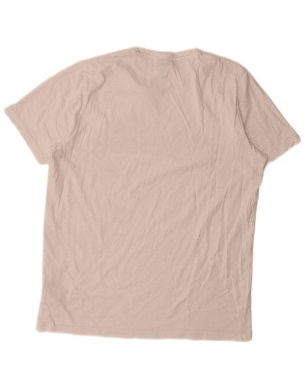T-shirt grafica da uomo Ellesse Top grande in cotone bianco