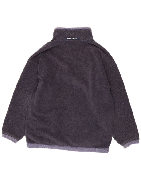 Musto Fleece Jumper med lynlås til mænd Medium Marineblå Colourblock Polyester