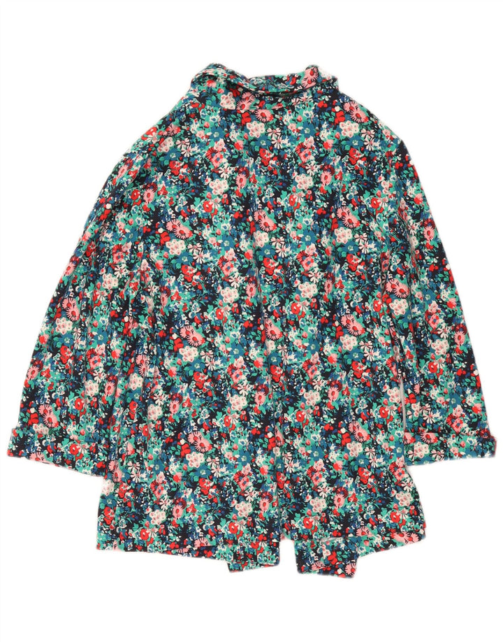 MONSOON Womens Open Blazer Jacket UK 14 Medium Multicoloured Floral
