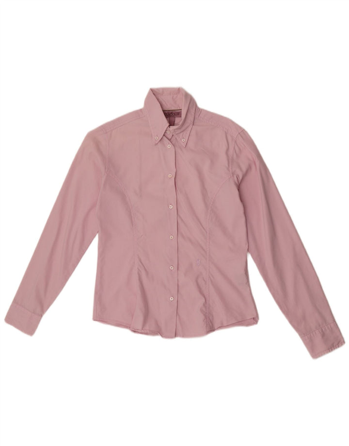 JECKERSON Womens Shirt UK 14 Medium Pink Cotton