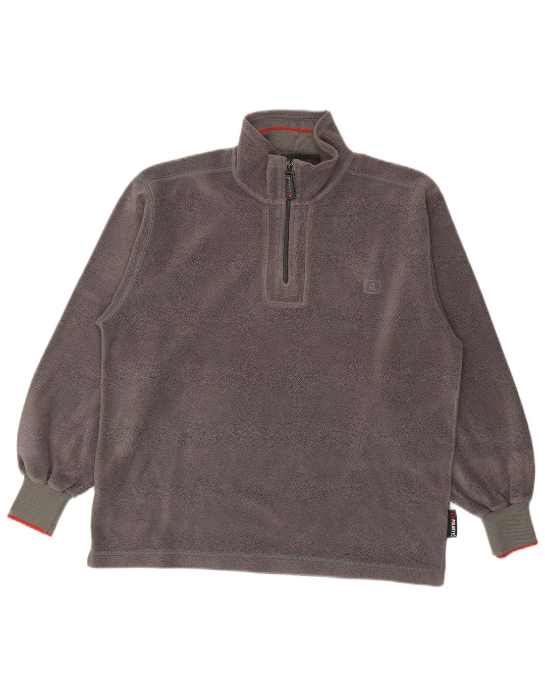 Invicta Mens Polartec Zip Neck Fleece Jumper Large Grey