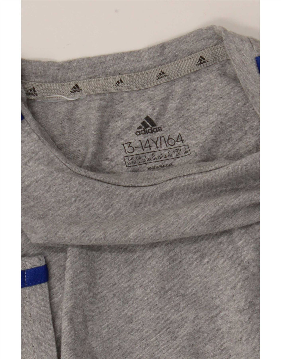 Adidas Boys T-Shirt Top 13-14 Years Grey