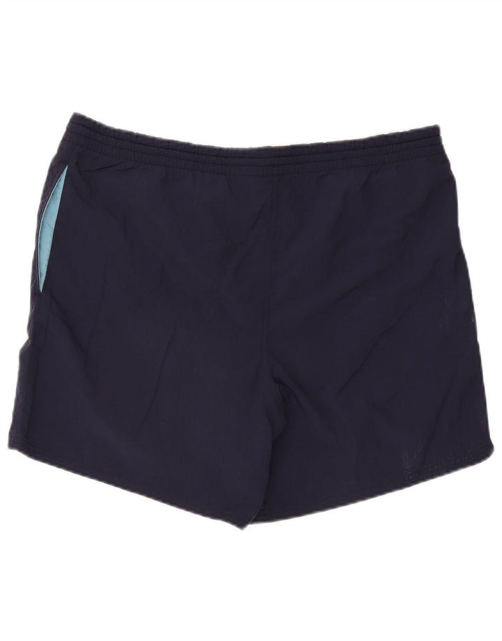 Pantaloncini sportivi da uomo Fila Large in poliestere blu navy