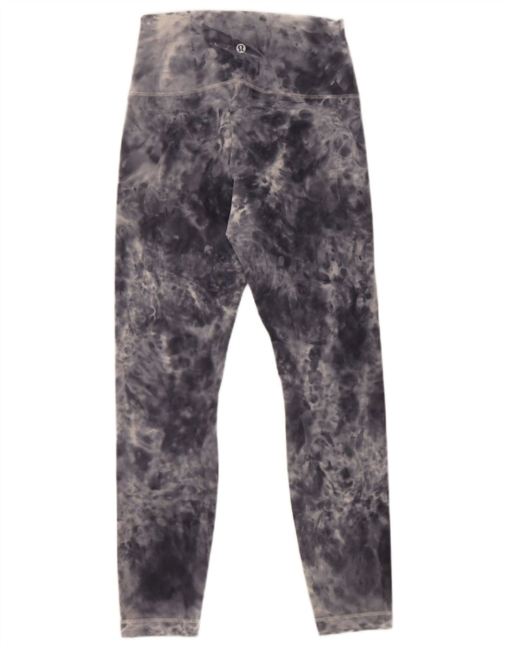 Lululemon Womens Leggings US 4 Small Grey Tie Dye