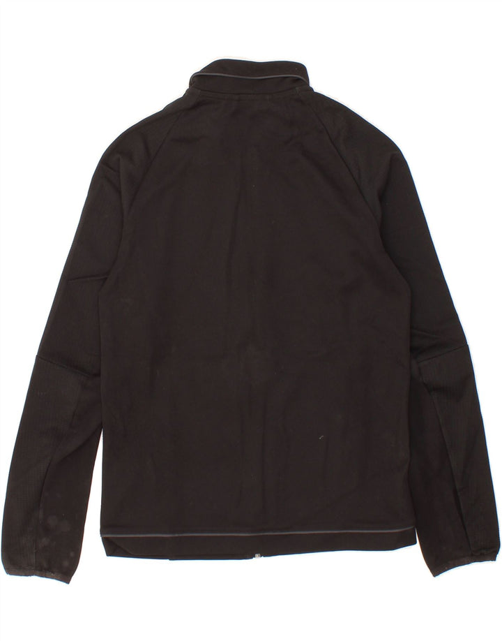 ADIDAS Boys Climalite Tracksuit Top Jacket 11-12 Years Black Polyester Vintage Adidas and Second-Hand Adidas from Messina Hembry 