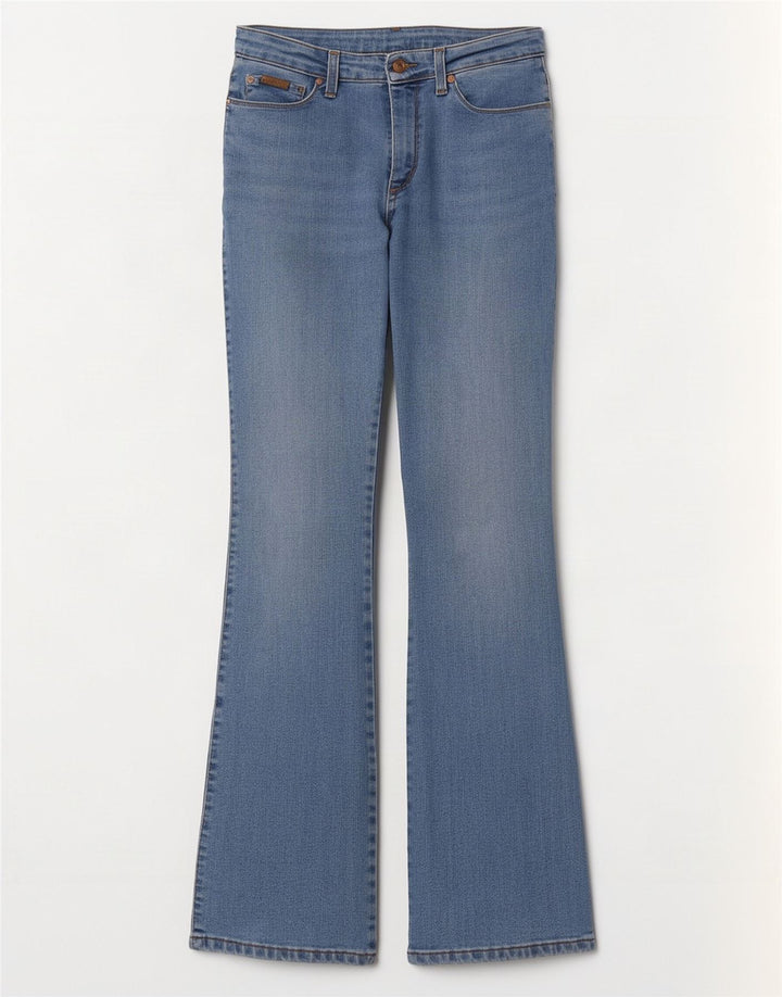 Jeans bootcut regolari da donna Wrangler W30 L32 cotone blu