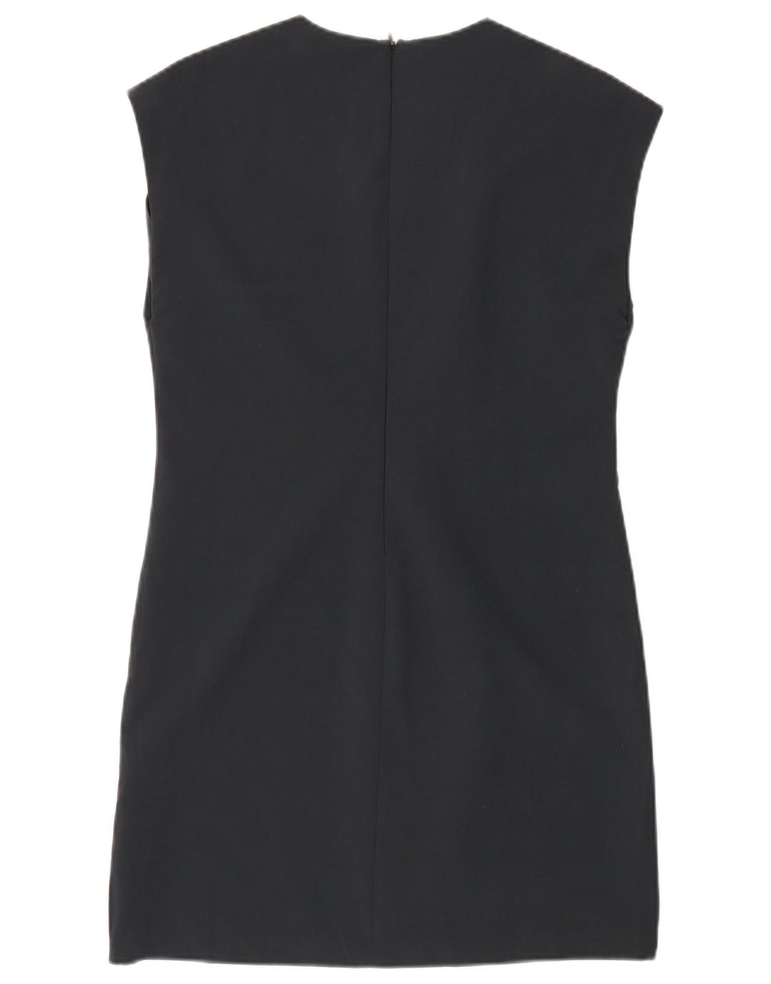 Zara Womens Sheath Dress UK 12 Medium Navy Blue Polyester