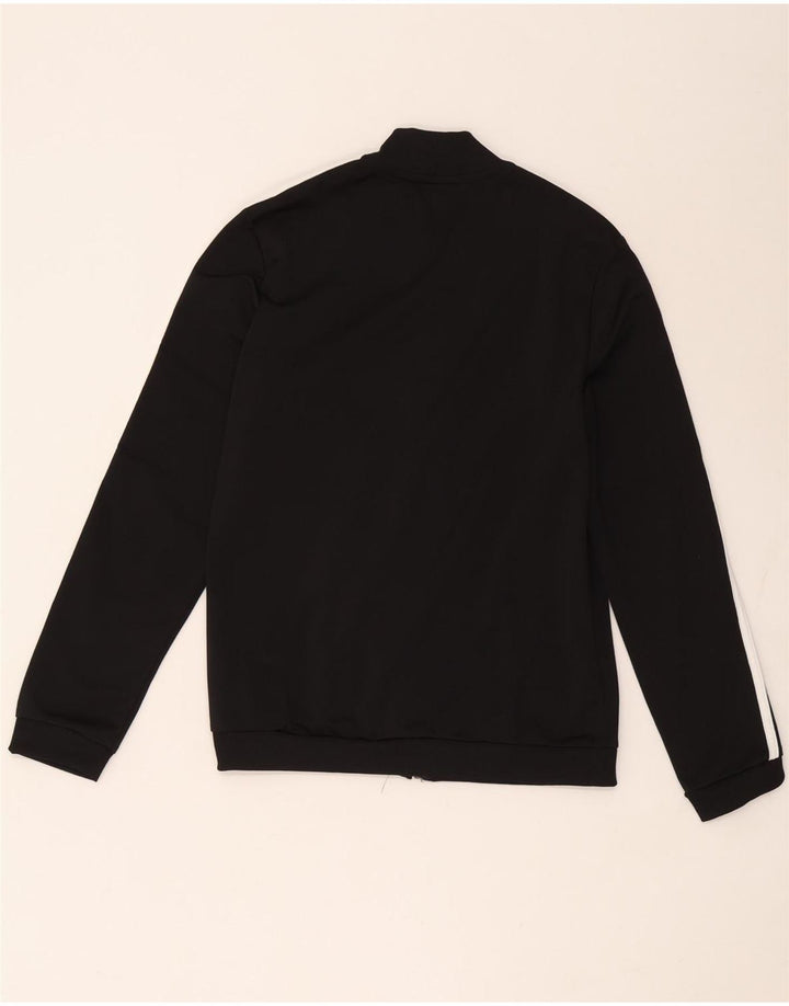 Adidas Womens Tracksuit Top Jacket UK 8/10 Small Black Polyester
