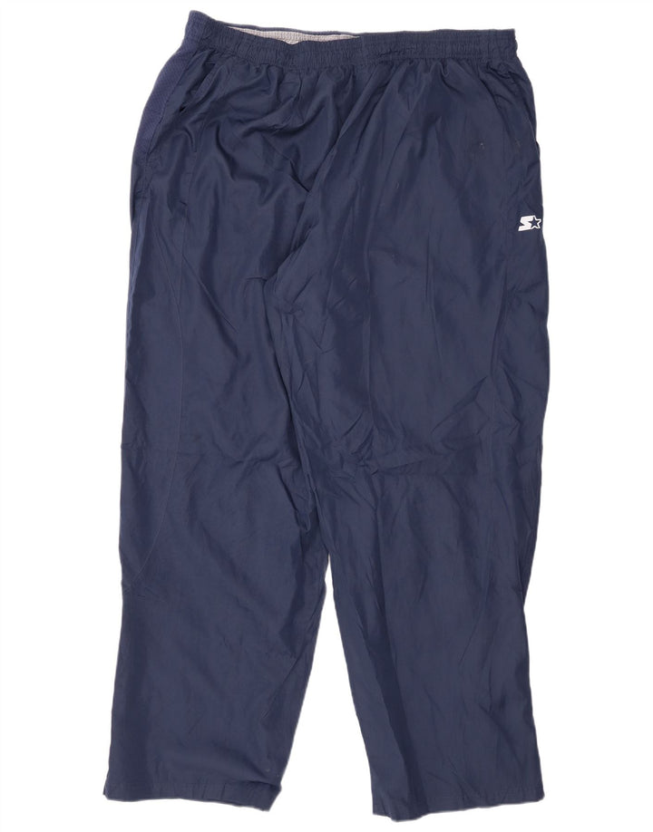 STARTER Mens Tracksuit Trousers 2XL Navy Blue Polyester