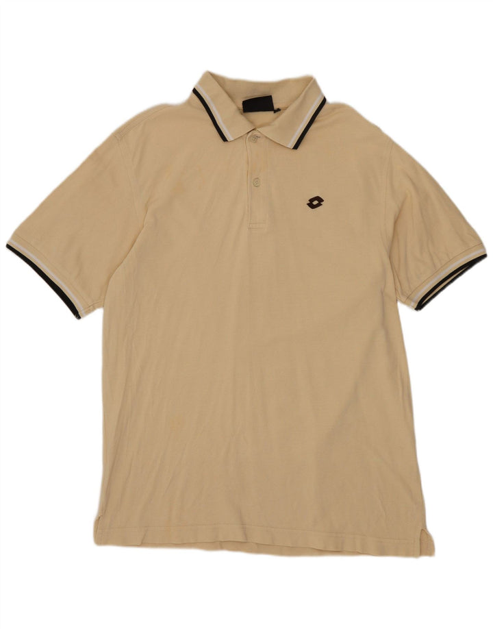 Polo da uomo LOTTO grande beige