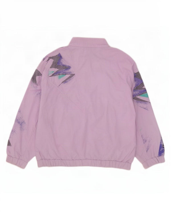 Maser M Veste de survêtement surdimensionnée pour femme US 10 Grand Violet Géométrique