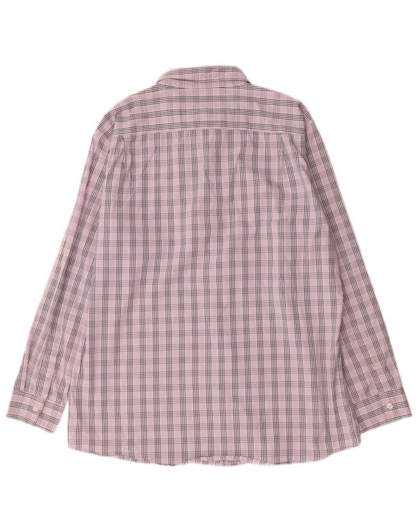 Lee Mens Shirt XL Purple Check Cotton