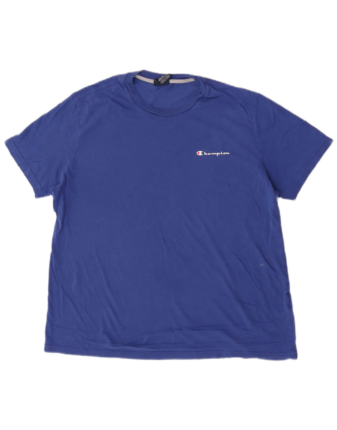 Champion Mens T-Shirt Top Medium Blue