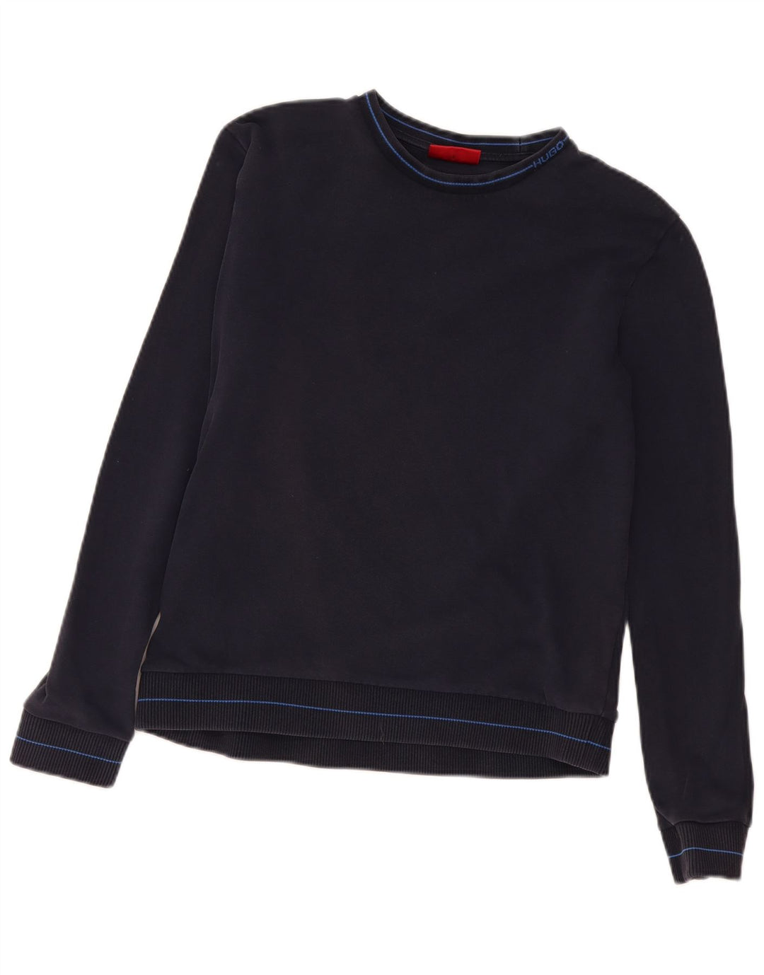 Hugo Boss Felpa da uomo Maglione piccolo in cotone blu navy