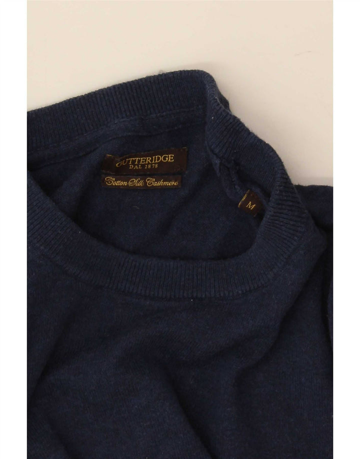 Gutteridge Pull Col Rond Homme Bleu Marine Moyen Coton