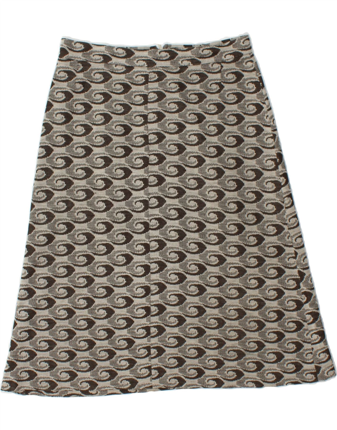 VINTAGE Womens A-Line Skirt W30 Medium  Grey Paisley Vintage Vintage and Second-Hand Vintage from Messina Hembry 