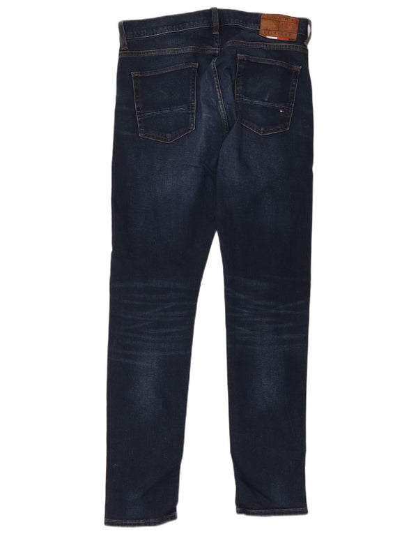 Tommy Hilfiger Mens Bleecker Slim Jeans W34 L32 Navy Blue Cotton
