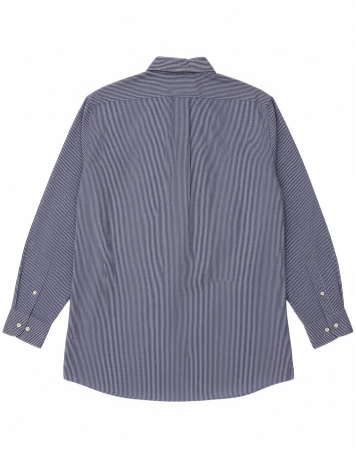 DOCKERS Mens Shirt Size 15 1/2 Medium Blue Pinstripe Cotton Vintage Dockers and Second-Hand Dockers from Messina Hembry 