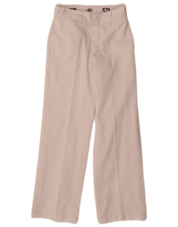 Dickies Womens 874 Original Fit Straight Chino Trousers W28 L30 White