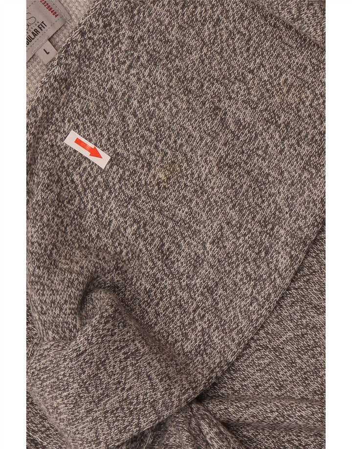 Marks & Spencer Herre sweater med rund hals, stor grå flækket