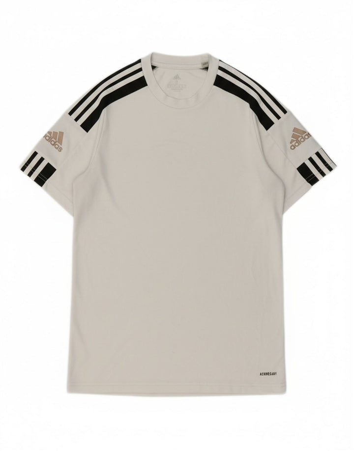 ADIDAS Mens Aeroready T-Shirt Top Small White Polyester Vintage Adidas and Second-Hand Adidas from Messina Hembry 