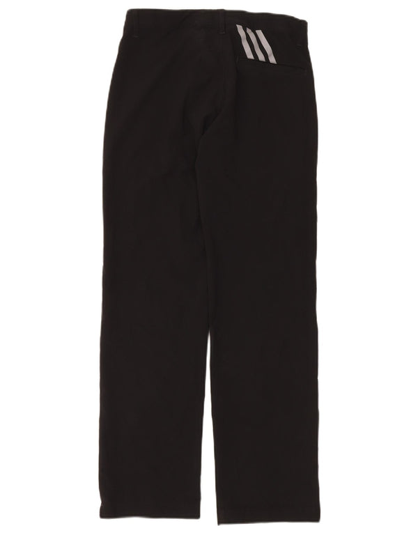 Pantaloni chino dritti Adidas da ragazzo 11-12 anni medi W26 L26 neri