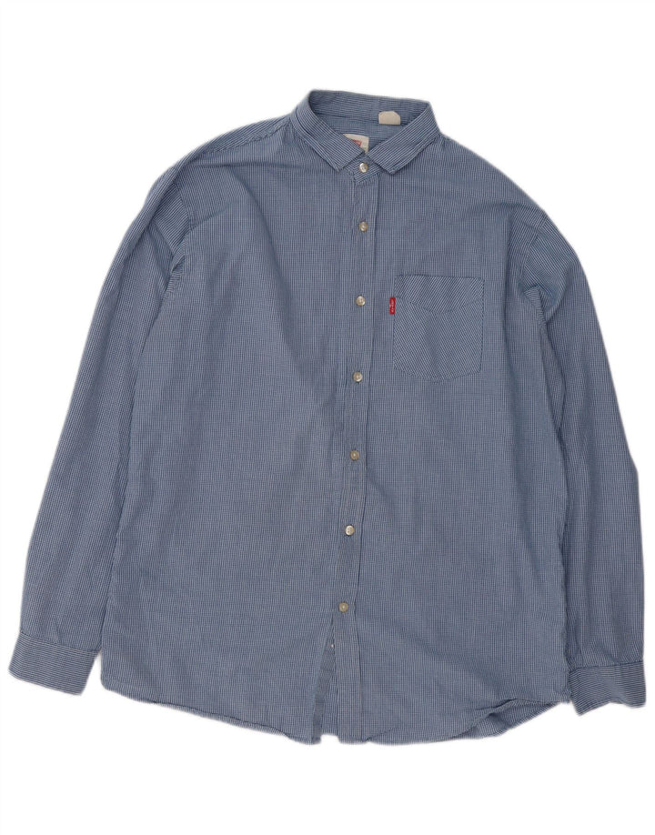 Levi's Chemise Homme XL Bleu Vichy Coton