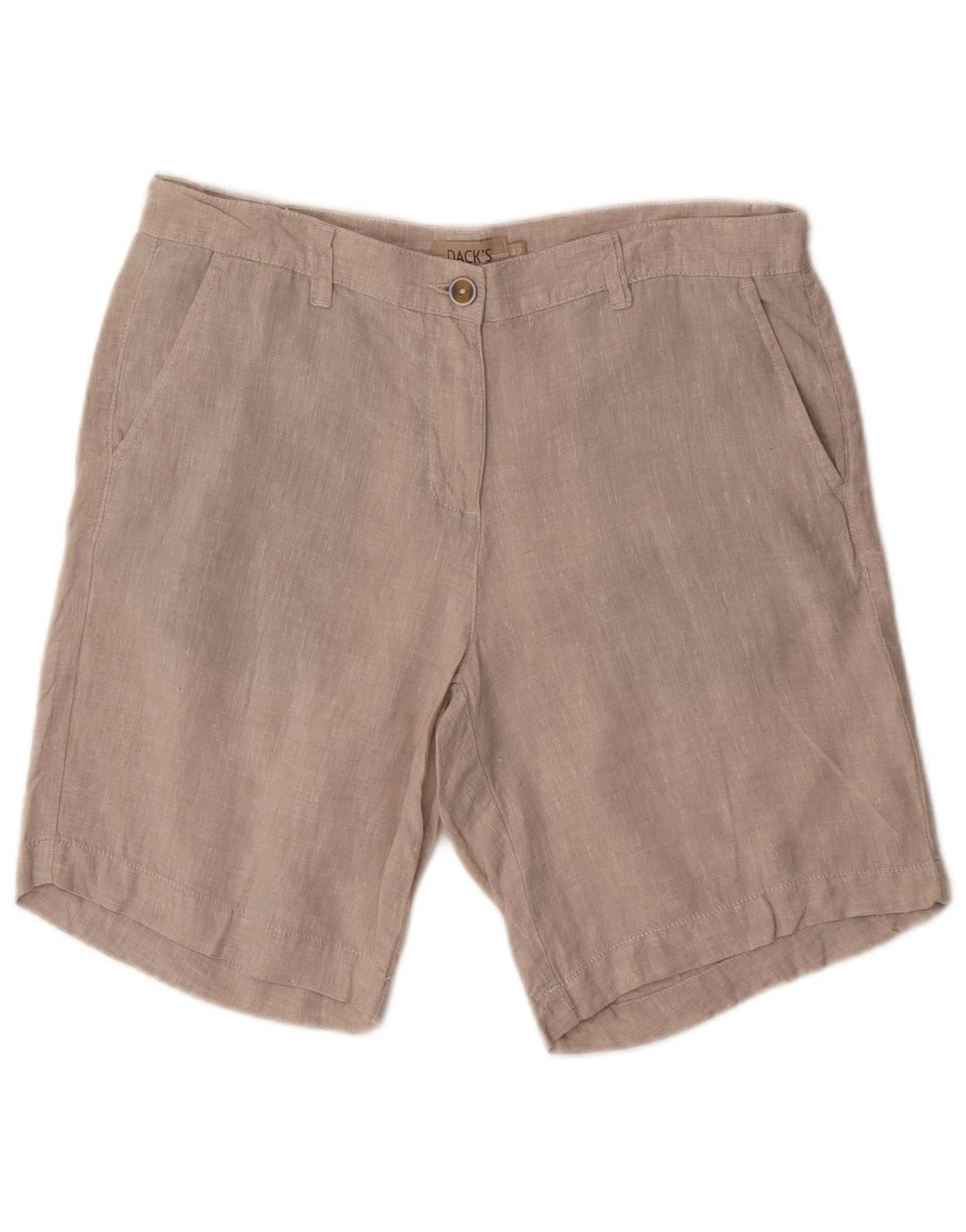 Dack's Mens Chino Shorts US 42 Large W32  Beige Linen