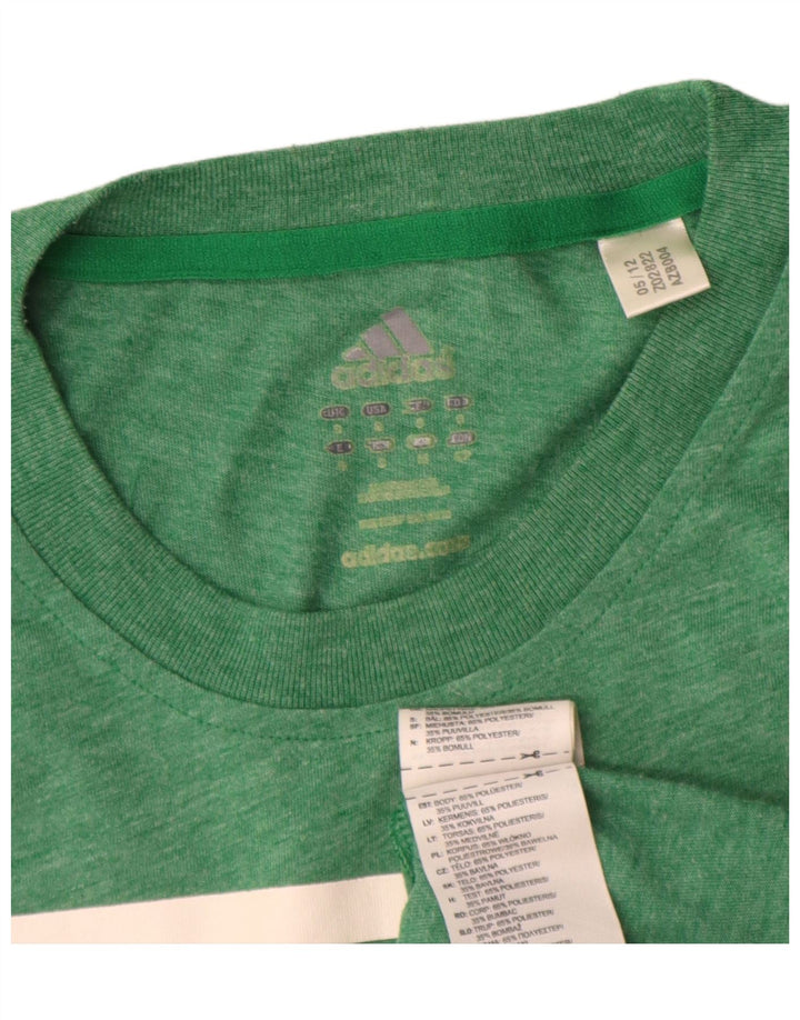 Adidas Mens Boston Celtics Graphic T-Shirt Top Small Green Polyester