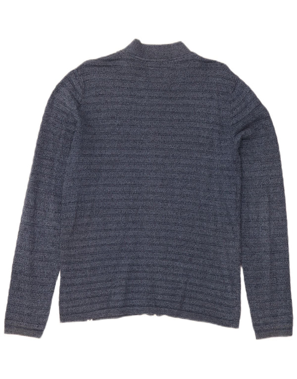 Maglione cardigan da uomo Jack & Jones piccolo a righe blu navy