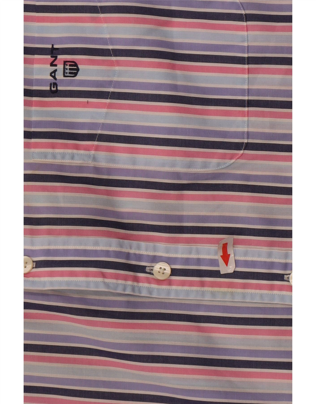 Gant Mens Regular Fit Shirt Large Multicoloured Striped Cotton