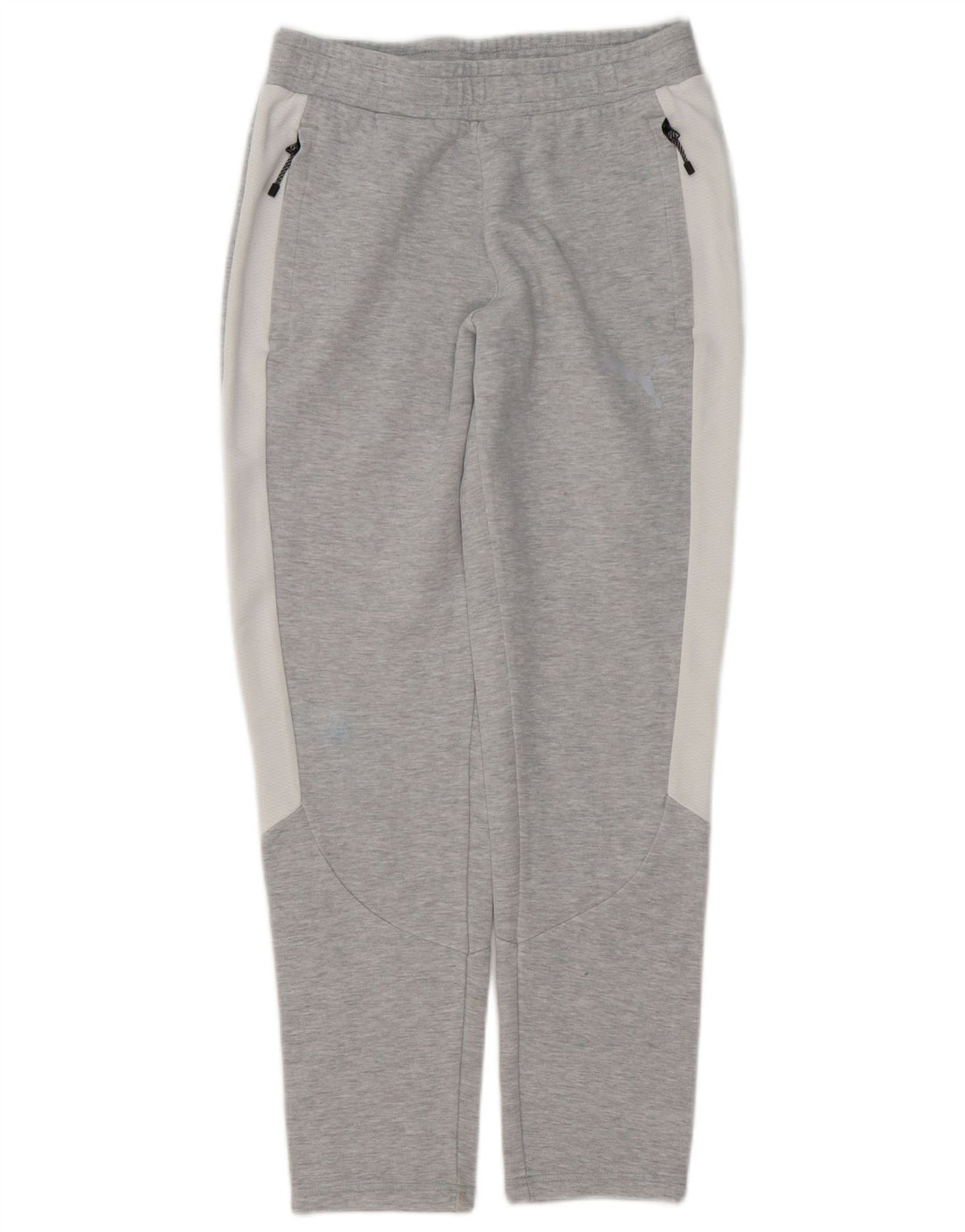 Puma Mens Tracksuit Trousers Small  Grey Colourblock Cotton
