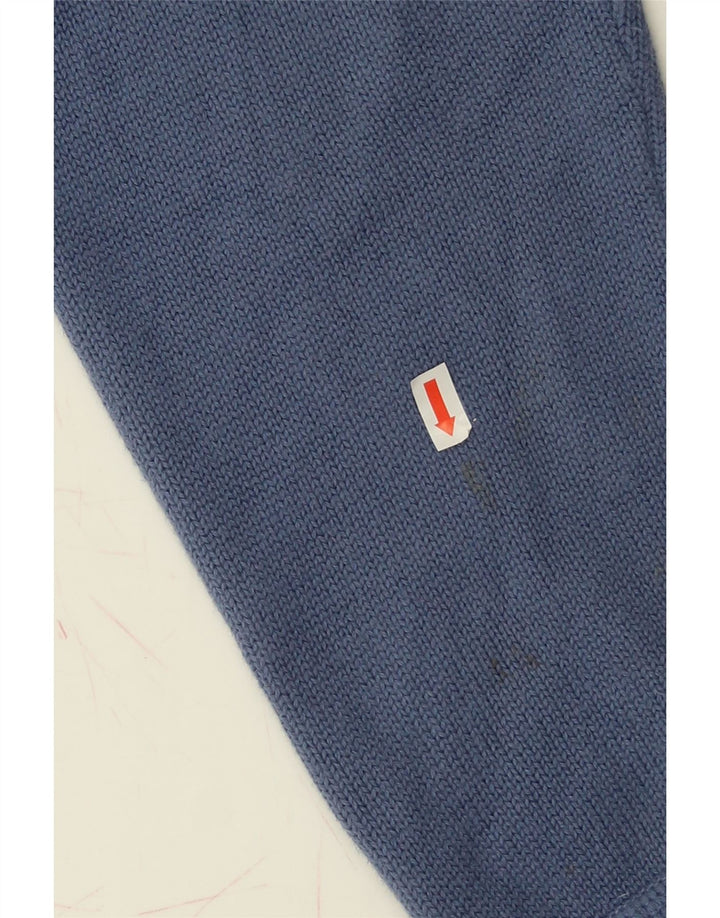 EDDIE BAUER Mens Zip Neck Jumper Sweater Large Blue Cotton Vintage Eddie Bauer and Second-Hand Eddie Bauer from Messina Hembry 