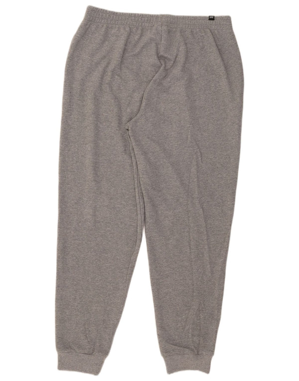 Puma Herren-Trainingsanzug mit Grafik, Jogginghose, XL, grau gefleckte Baumwolle