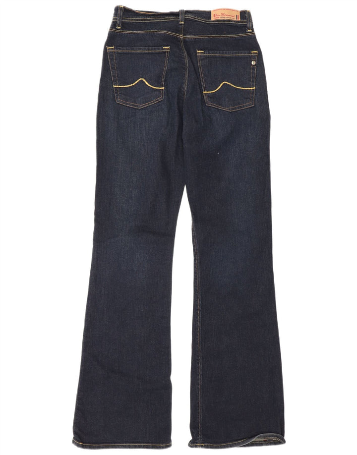 Ben Sherman Womens Bootcut Jeans W28 L32 Navy Blue Cotton