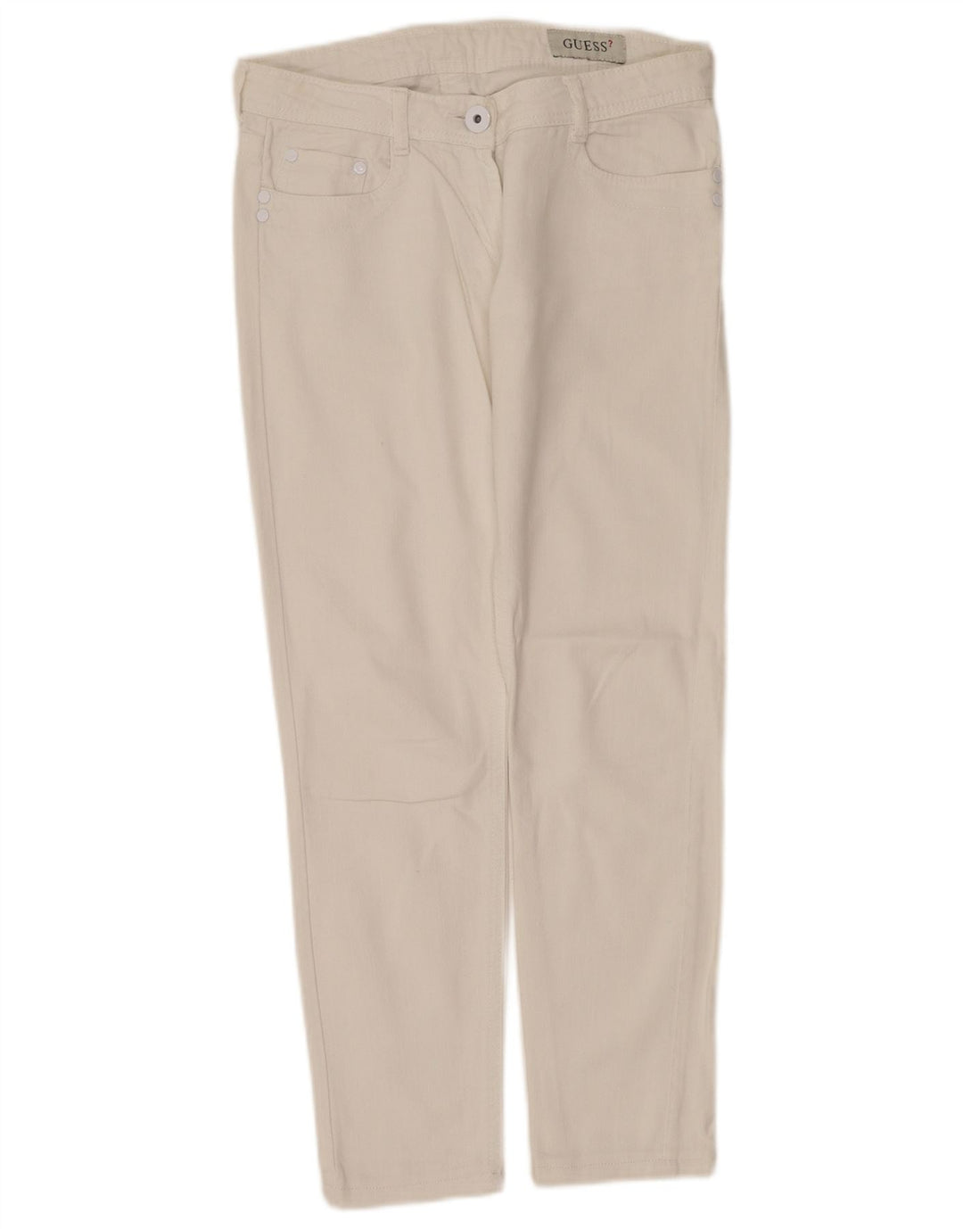 Guess Womens Slim Jeans  W28 L27 White Cotton