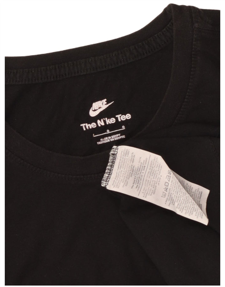 T-shirt da uomo Nike Top grande in cotone nero