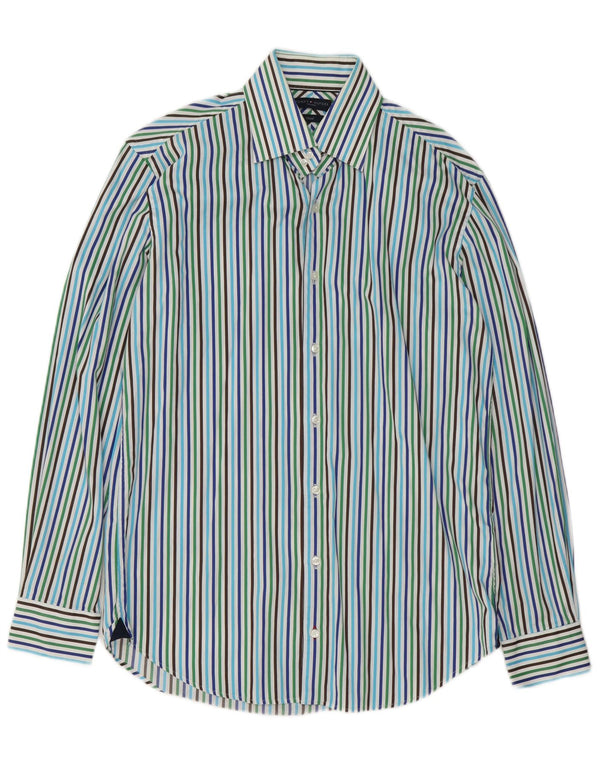 Tommy Hilfiger Mens Fitted Shirt Size 39 15 1/2 Medium Multicoloured