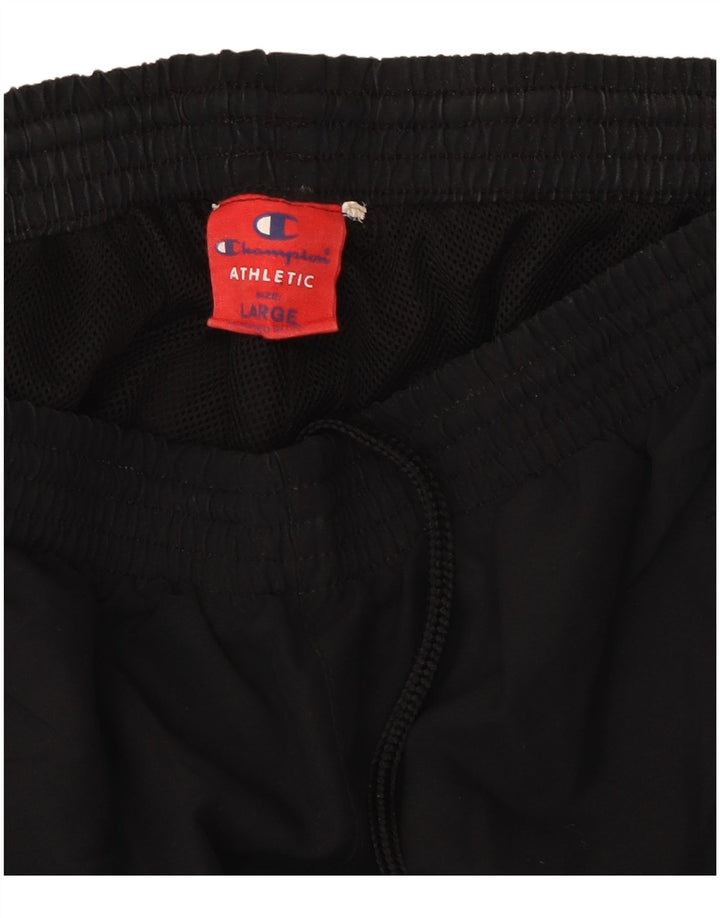 Champion Mens Tracksuit Trousers Joggers Large  Black