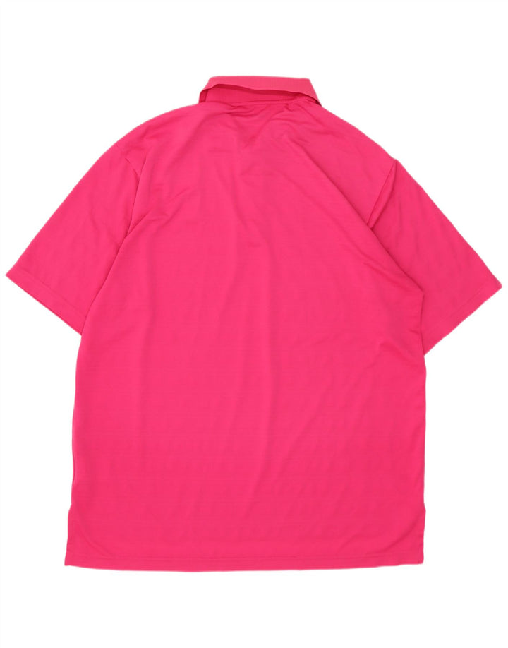 Polo Adidas da uomo XL rosa in poliestere