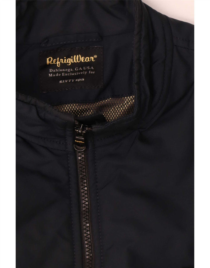 Refrigiwear Mens Sixty Spa Bomber Jacket IT 50 Large Bleu Marine Colorblock