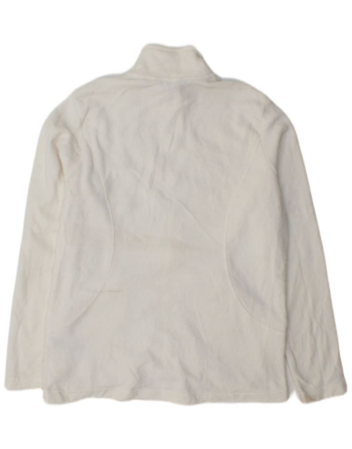 Marks & Spencer Γυναικείο Fleece Jacket UK 14 Large White Polyester