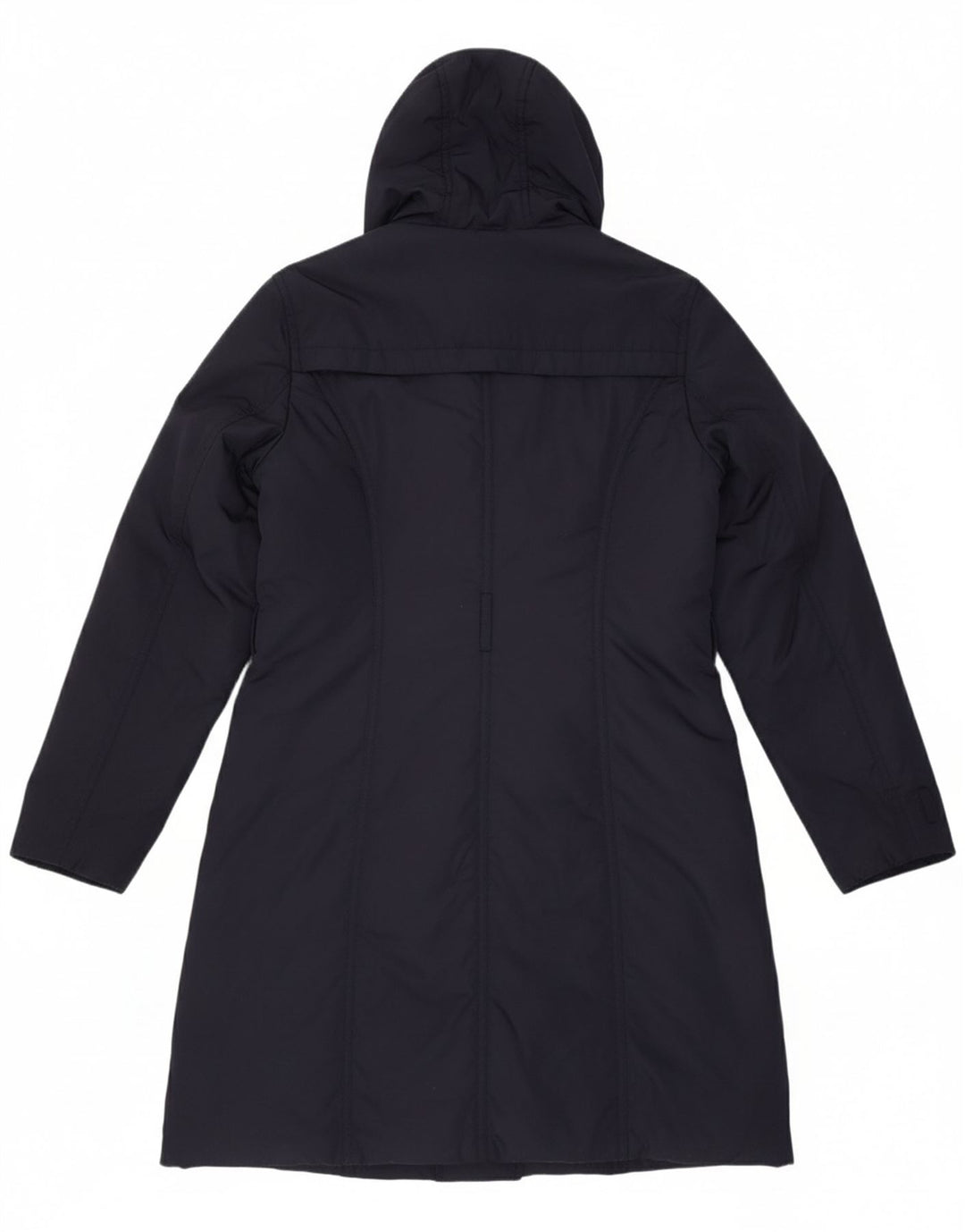 PHASE EIGHT Womens Hooded Padded Coat UK 14 Medium Navy Blue Polyester