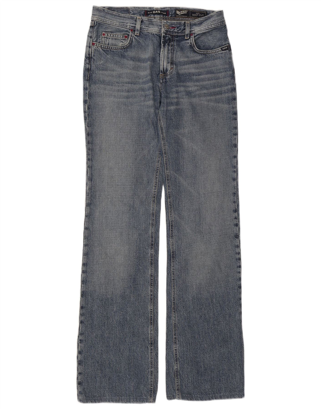 Gas Womens Bootcut Jeans W29 L34 Blue Cotton