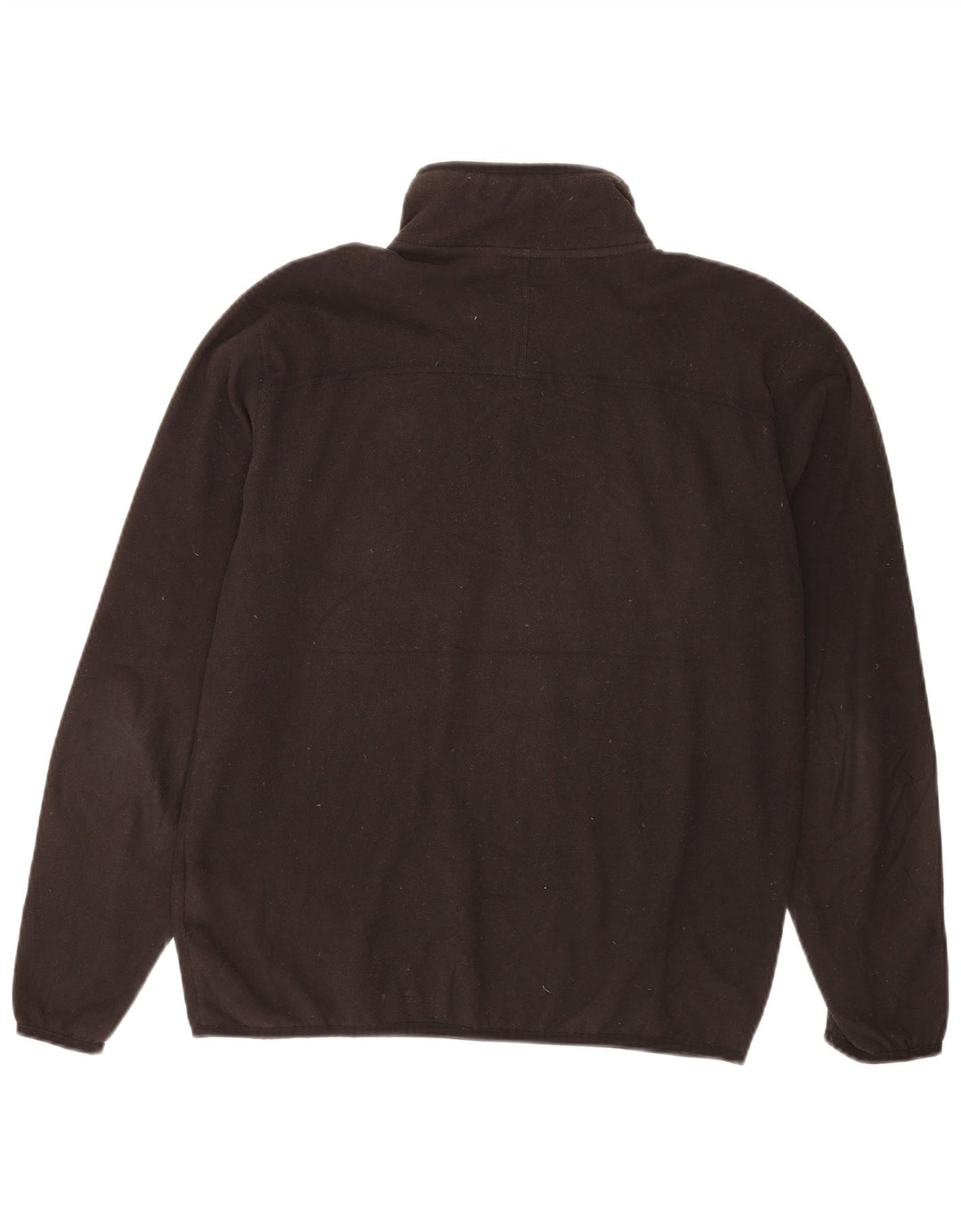 The North Face Mens Zip Neck Fleece Jumper Medium Black Polyester