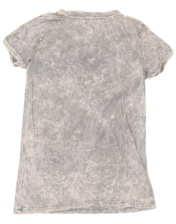 Best Company Mens Graphic T-Shirt Top Small Grey Tie Dye Cotton