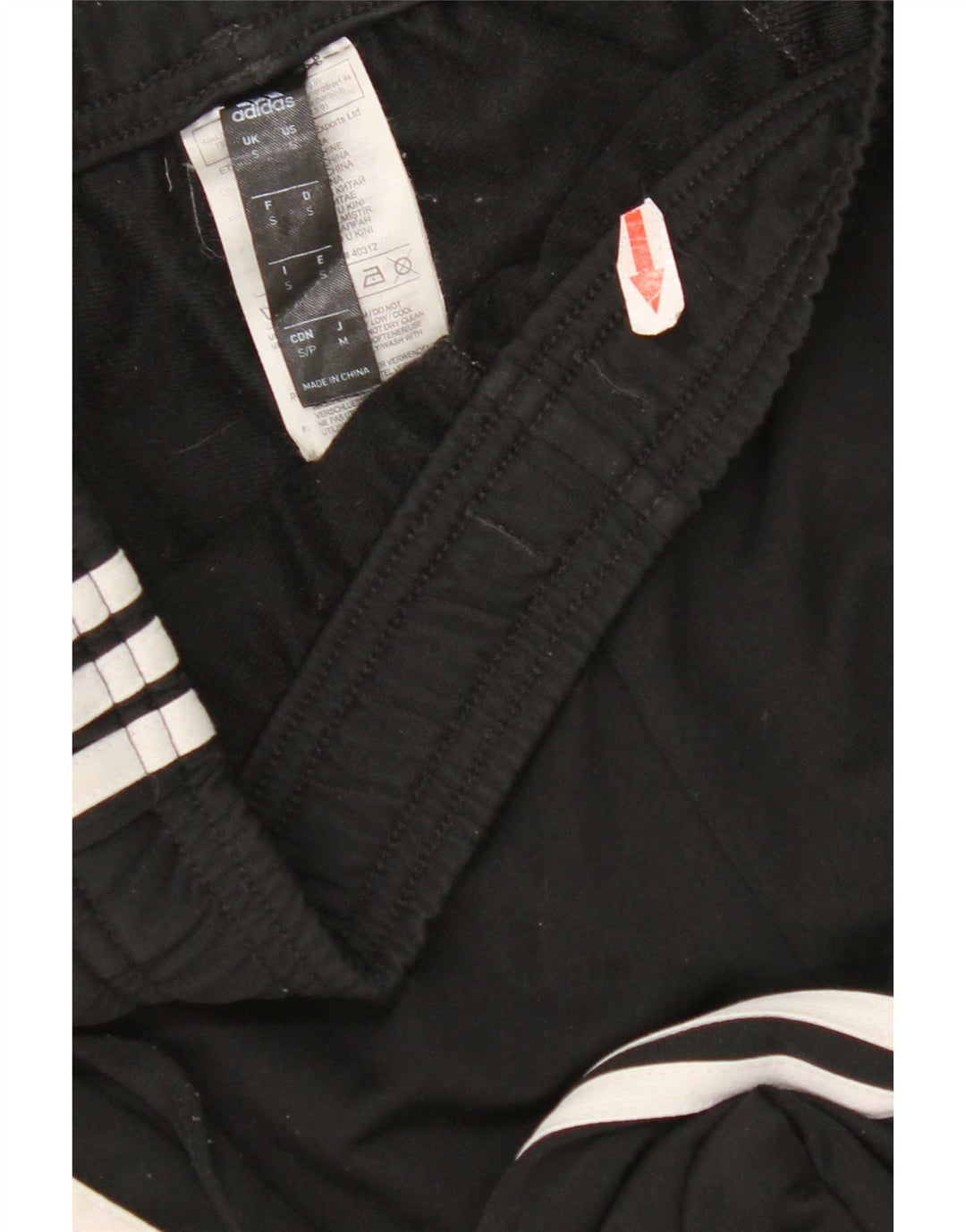 Pantaloni da tuta da uomo Adidas Joggers piccoli in poliestere nero